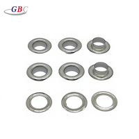 Œillets en acier inoxydable couleur nickel 8*14,5 mm pour accessoires de ceinture, vêtements, sacs, rideaux et fournitures de bureau