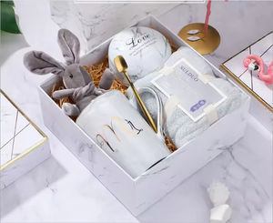 Taza de Café de Cerámica con Diseño de Mármol, Regalo de Navidad, Recuerdo, Regalo de Cumpleaños, Regalo de Banquete, Regalo de San Valentín, Juego de Caja de Regalo para Boda - Product Image 2