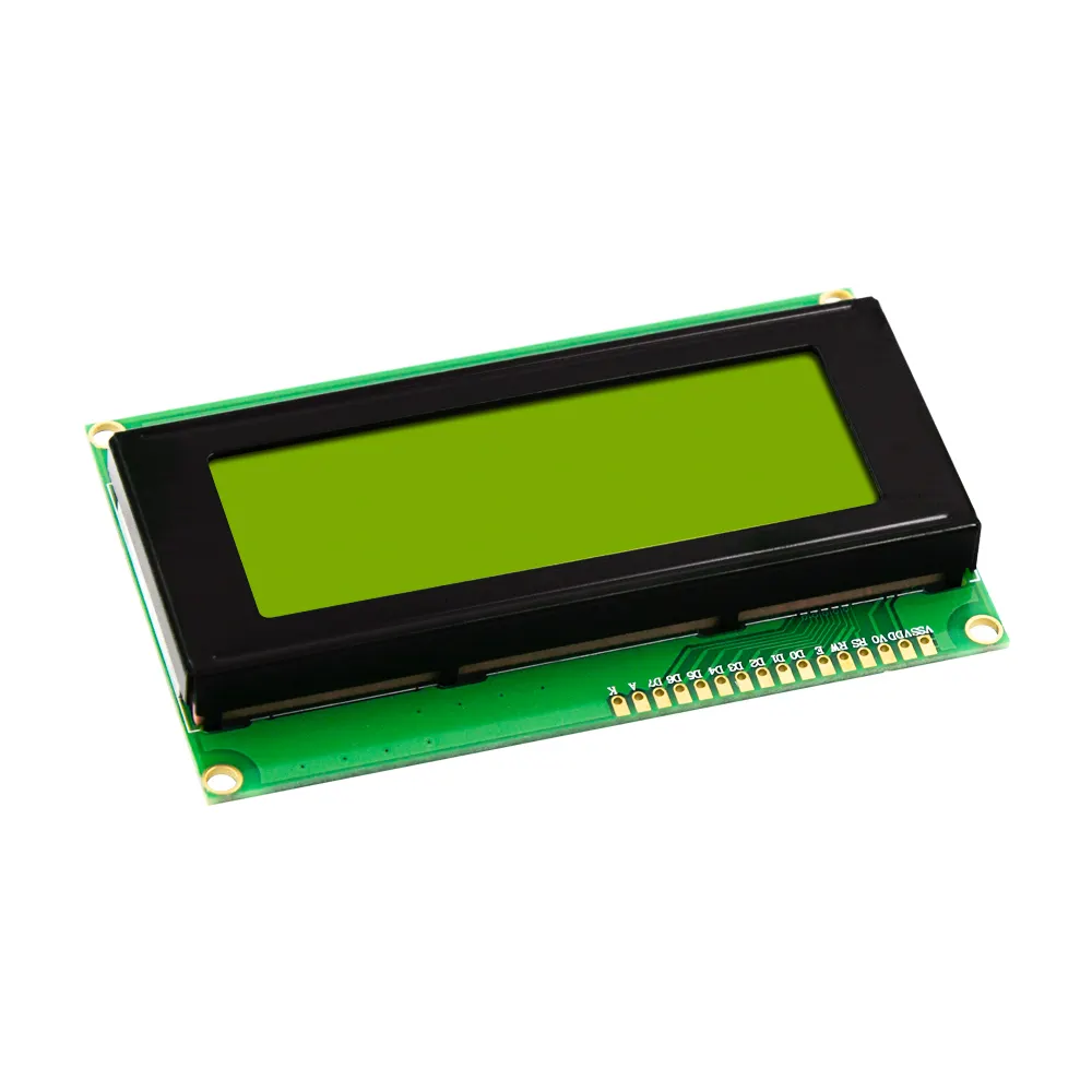 LCD2004-Módulo de pantalla LCD de 4 líneas 2004, Módulo de placa LCD de 5V, pantalla amarilla-verde, 20 caracteres