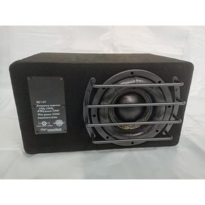 Caisson de basses passif DC 12V à bobine unique de 10 pouces boîte en bois vide MDF carré avec haut-parleur de Modification de voiture activé par <span class=keywords><strong>Bluetooth</strong></span> en feutre - Product Image 5