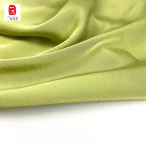 Origin source acetic acid single side linen all pure polyester tatted halter dress fabric satin French nightdress