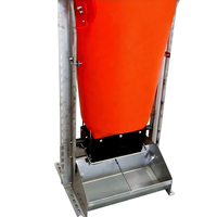 Mangeoire automatique en plastique durable pour porcs, mangeoire pour porcs humides et secs avec bacs d'alimentation en acier inoxydable