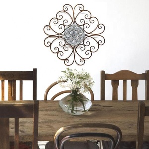 Décor à la maison Souffler Les Feuilles Décor Mural fait main en métal design moderne de haute qualité salon restaurant bar de l'hôtel décoration murale - Product Image 4