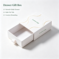 Boîte à bijoux en papier blanc sur mesure, acceptant les commandes d'échantillons, boîte recyclable pour emballage cadeau de bagues et boucles d'oreilles