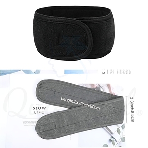 Women and Girls Custom Logo Microfiber SPA Facial Headband Embroidered Makeup <strong>Bath</strong> and Wrap Hairband Factory-Supply - Product Image 3