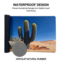Custom Natural Landscape Style Sublimation Printing Extended Desktop Keyboard Game Mat Waterproof Rubber PC Gaming Pad