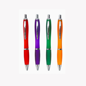 Bolígrafos de plástico con agarre, tinta negra, retráctiles, promocionales, desmontables, con recambio de resorte. - Product Image 3