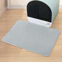 Tapis de litière pour chat durable, double couche, imperméable, pour la propreté de la maison des chats, tapis de litière pour chat en EVA