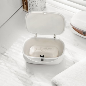 Porte-savon en plastique portable, nouveau, pour salle de bain et cuisine, boîte à savon pratique pour le rangement - Product Image 1