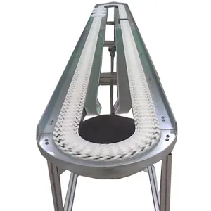 Rel jalur kurva pembengkokan horizontal 180 derajat konveyor dengan radius 100mm