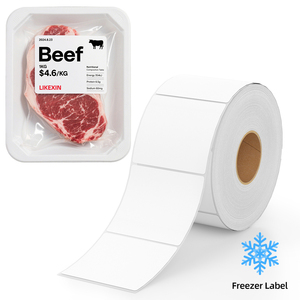 Deep <b>Freezer</b> Labels -40°C Permanent Adhesive for Frozen Food Meat Seafood Packaging - Product Image 1