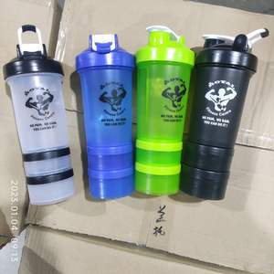Proteína de tres capas sin BPA al por mayor para botella agitadora logotipo personalizado entrenamiento directo deporte Fitness agua corriente bebida directa - Product Image 5