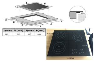 Thiết Bị Nhà Bếp Hiện Đại 2022 Bếp Năng Lượng Mặt Trời Chất Lượng Tốt Nhất Được Xây Dựng Trong Bếp Cảm Ứng - Product Image 6