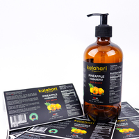 Autocollant personnalisé en vinyle imperméable pour cosmétiques, autocollant en feuille d'or, étiquette transparente pour parfum, autocollant en rouleau pour bouteille