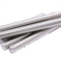 Customized Stainless Steel A2-70 Plain Finish Bar Lead Screw US Full Thread Stud Model M3-200 Left/Right Hand Heavy Duty