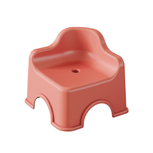 Baby Step Stool Plastic Thickened Non Slip For 1-2 Years Kids High Chair Booster Seat With <b>Backrest</b> Stackable Design - Product Image 5