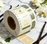 Étiquettes autocollantes personnalisées pour produits de soin corporel, impression de logo sur mesure, étiquettes imperméables pour bouteilles de produits de beauté