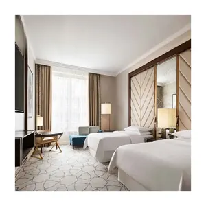 中国丽贝卡五星级酒店现代木贴面中密度纤维板框架酒店家具供应商
