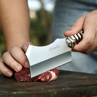 Couteau de chef de cuisine intelligent en acier fait à la main en gros couteau chinois professionnel à viande et à légumes pour la cuisine