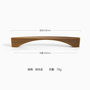 Modern Minimalist Zinc Alloy Pull Handle for Wardrobe Cabinet Dresser Bathroom for Kitchen Use in Unique Home - Product Image 5