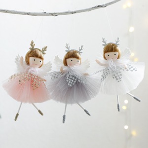 Ornements suspendus Fille Ange de Noël 2026, Pendentifs Poupées Ange pour Arbre de Noël, pour Fêtes de Noël et Nouvel An - Product Image 1