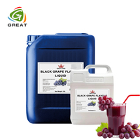 Liquide aromatisé d'eau concentré de jus de fruits de qualité alimentaire de raisin noir de vin de boisson