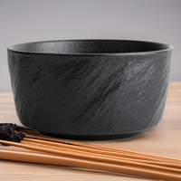 Bol en céramique de style mignon, compatible micro-ondes, couleur sous-glaçure, pour usage domestique, pour riz, nouilles, petit-déjeuner japonais, soupe, flocons d'avoine, grand ou petit format