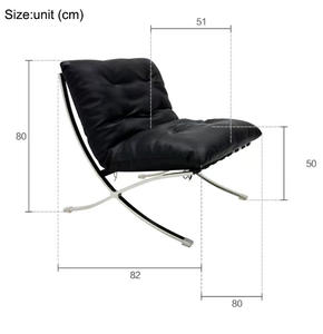 Silla de Lujo de Alta Gama, Silla de Descanso para Sala de Estar, Sillas Decorativas con Forma de Mariposa para Sala de Estar, Hotel, Villa, Restaurante - Product Image 6