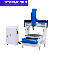 Routeur CNC 3 axes à haute rigidité 6050, axe Z 400 mm, broche simple, refroidissement par eau, pour découpe et fraisage de boîtes en bois