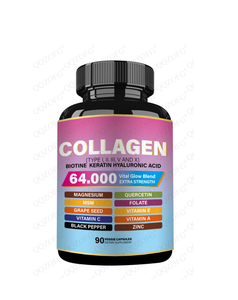 All'ingrosso capsule di collagene <span class=keywords><strong>5</strong></span> tipo collagene scientificamente formulato per la massima efficacia con biotina cheratina folato - Product Image 1