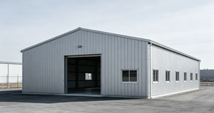 Entrepôt préfabriqué en structure métallique 30x40m, atelier anti-corrosion et résistant aux tremblements de terre - Product Image 4