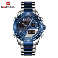 NAVIFORCE NF 9171 Fournisseurs vérifiés pour les montres, montre LED, montre numérique à quartz, montres numériques pour hommes, montre de sport résistante à l'eau 30m