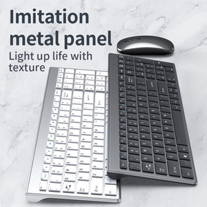 คอมโบเมาส์และคีย์บอร์ดบลูทูธไร้สายแบบพกพาขนาดเล็กขายดีสำหรับ Mac PC iPhone iPad iOS Android Windows - Product Image 3