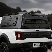 Cubierta Rígida de Aluminio para Camioneta, Tipo Camper, Plegable Manualmente, Tres Puertas, Impermeable, con Cerradura, Cubierta para Camioneta