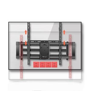 Swelix DY777 pour écran de télévision LCD LED 55 "-90" sans espace <span class=keywords><strong>support</strong></span> de montage <span class=keywords><strong>TV</strong></span> à <span class=keywords><strong>double</strong></span> <span class=keywords><strong>bras</strong></span> <span class=keywords><strong>articulé</strong></span> solide - Product Image 1