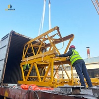 Grue à tour industrielle sans toit (Topless/Topkit/Luffing) Qtz80 5612 6T, grue de construction Syt80 15 tonnes pour projets de construction