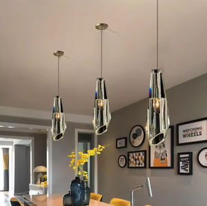 Zèle éclairage nordique cuivre créatif chambre chevet lumière luxe cristal pendentif lustre - Product Image 3