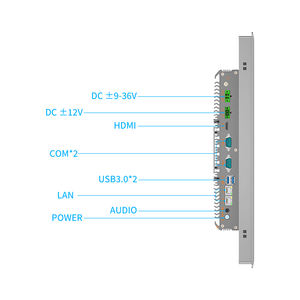 10.4 12.1 15 17 19英寸英特尔J6412 J4125酷睿I3 I5 I7工业触摸屏无风扇IP65防水嵌入式面板电脑 - Product Image 2