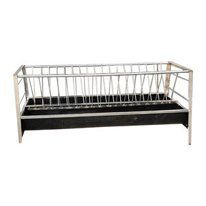 Mangeoire à moutons en <span class=keywords><strong>acier</strong></span> <span class=keywords><strong>galvanisé</strong></span> double face de qualité supérieure, mangeoires écologiques pour animaux, équipement d'élevage durable, nouveauté - Product Image 3
