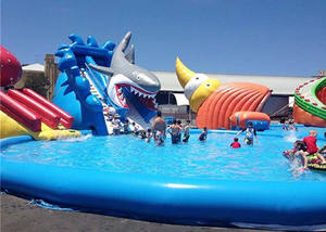 Parc aquatique gonflable géant en PVC, jeux et équipements de <span class=keywords><strong>piscine</strong></span> aquatique extérieure pour jouer - Product Image 3
