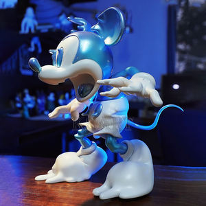 Divertida escultura <span class=keywords><strong>Retro</strong></span> de <span class=keywords><strong>Mickey</strong></span> y Minnie, pantalla líquida para asustar, fibra de vidrio y resina, regalo de mesa para amantes de la moda - Product Image 2