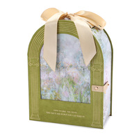 Boîte cadeau de luxe écologique portable en carton avec ruban et poignée, personnalisable, pour souvenir de mariage, boîte mystère pour demoiselle d'honneur 2026