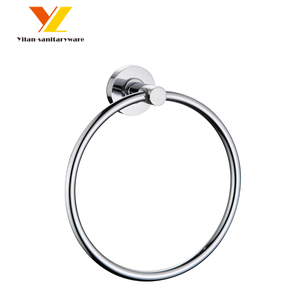 Portasciugamani Moderno da Parete per Hotel, Villa, Appartamento, in <span class=keywords><strong>Ottone</strong></span> con Finitura Cromata/Nero Opaco, Gancio Singolo per <span class=keywords><strong>Asciugamani</strong></span> - Product Image 5