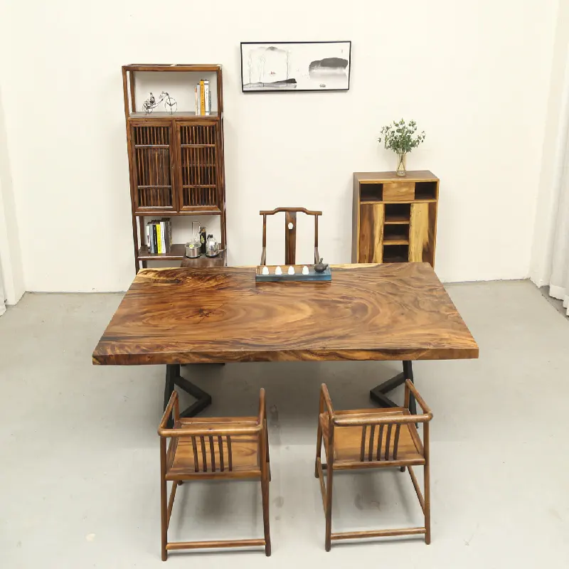 Barato preço de fábrica outras ideias de decoração hgtv de madeira sólida extensível mesa de jantar com cadeiras