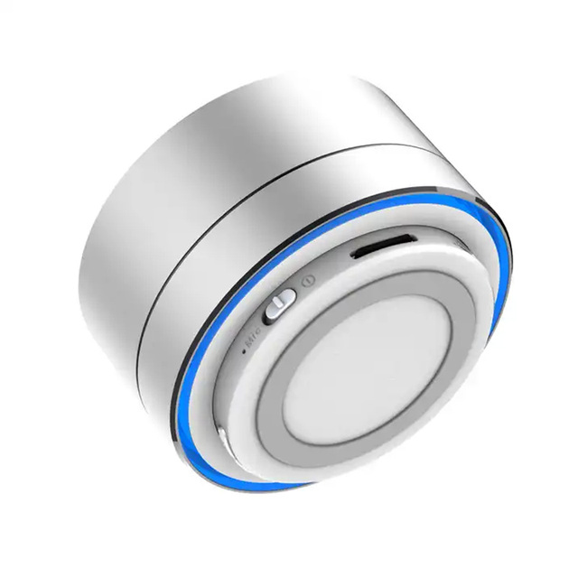Portable Mini Speaker A10 Led Speaker Metal Round Wireless Bluetooth Speaker