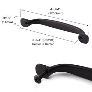 Solido in lega di zinco rustico nero maniglie <span class=keywords><strong>armadio</strong></span> da cucina tira mobili per la casa maniglia pomelli per <span class=keywords><strong>armadio</strong></span> porte in legno porta scorrevole - Product Image 2