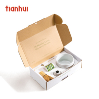 Tianhui personnalisable carton de papier ondulé pliable Kraft boîte postale autobloquante boîte postale