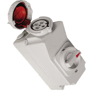 工业冷藏集装箱，带 4P IP67 防水黄铜铜质延长开关插座，1 个插座 - Product Image 2