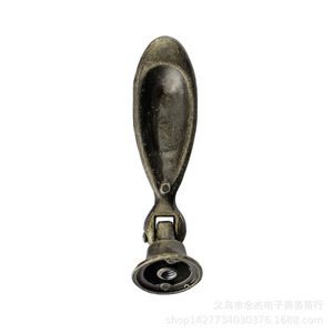 <b>Antique</b> Style Zinc Alloy Cabinet Handle Oval Single Hole A28 Chinese Classic Design Durable Furniture Pull 59mm Length - Product Image 3