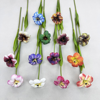 Vente en gros de fleurs artificielles de luxe en vrac, tulipes en fleurs, pour la décoration intérieure